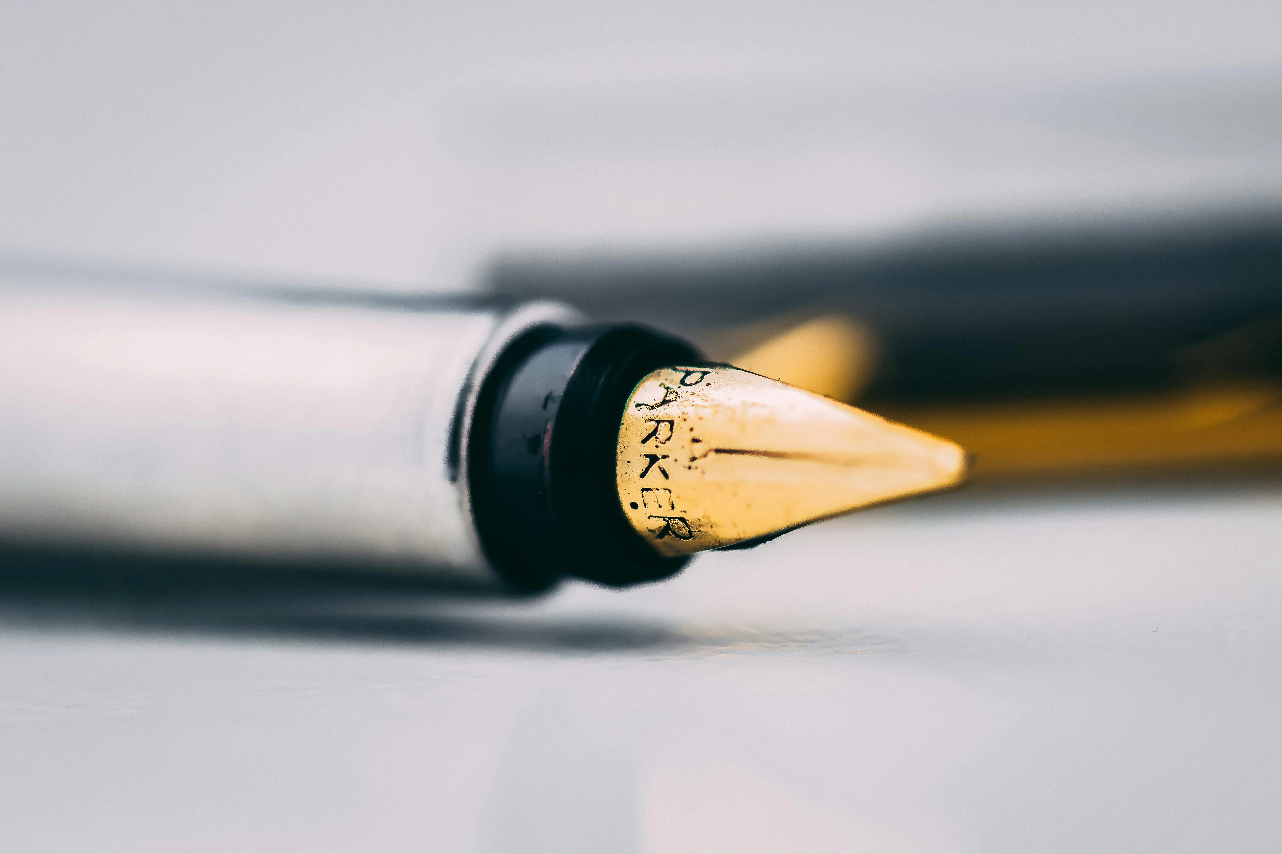 A quality fountain pen on paper